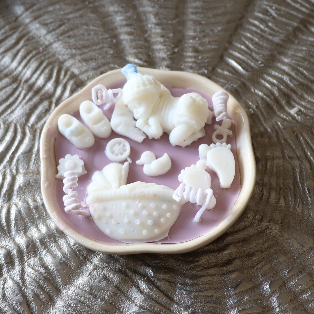 Lavender Dreams Plate Candle