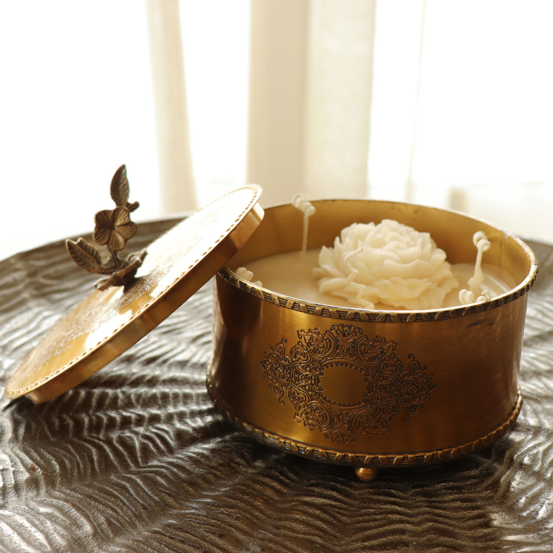 Eternal Bloom - Pure Brass & Handcarved