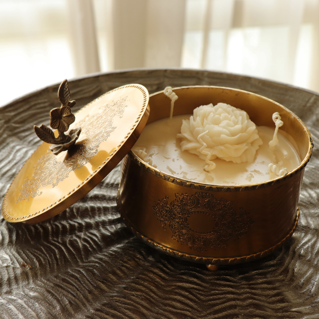 Eternal Bloom - Pure Brass & Handcarved