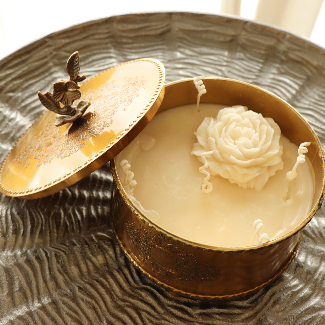 Eternal Bloom - Pure Brass & Handcarved