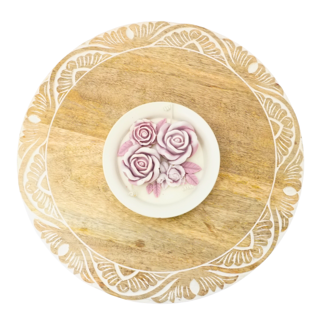 Petal Glow Plate Candle