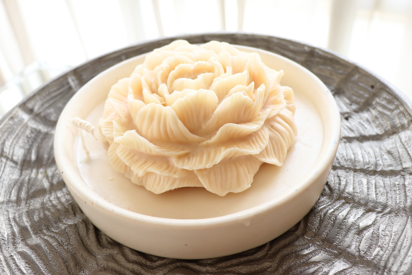 Ivory Bloom Candle