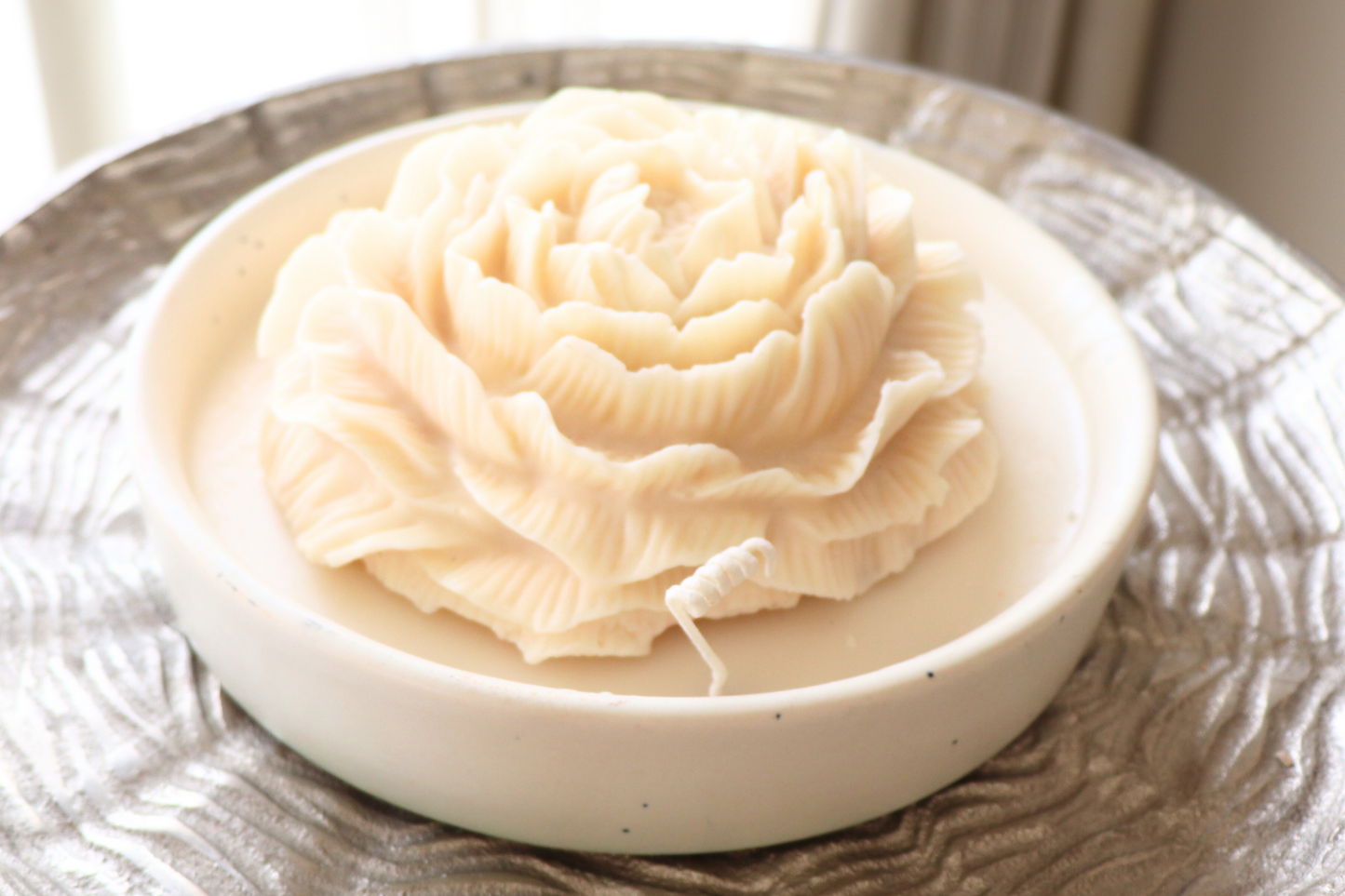 Ivory Bloom Candle