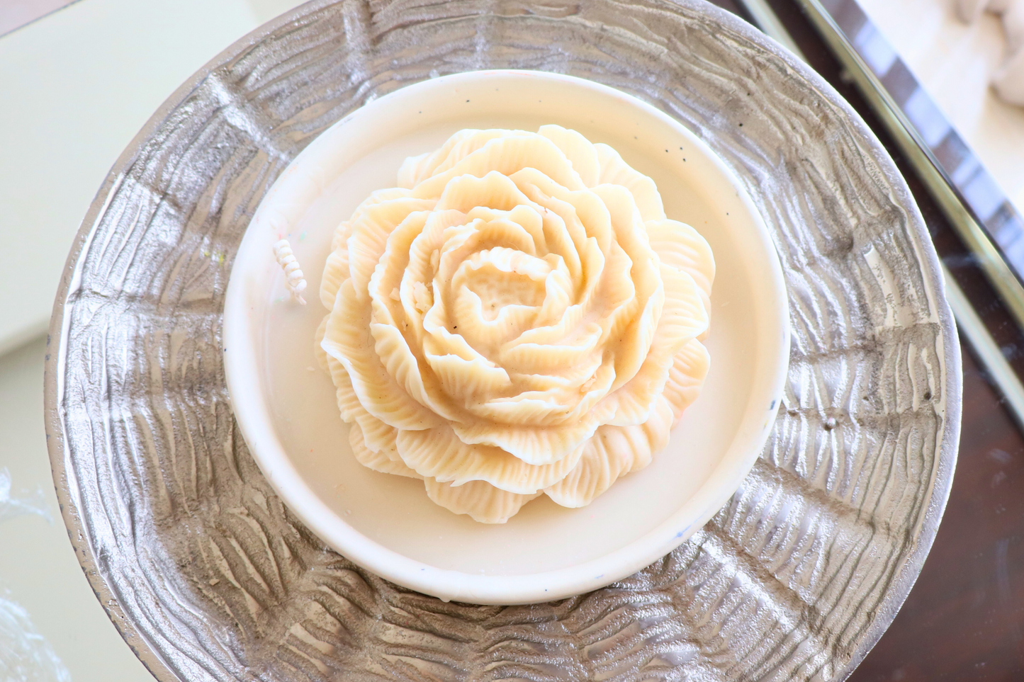 Ivory Bloom Candle