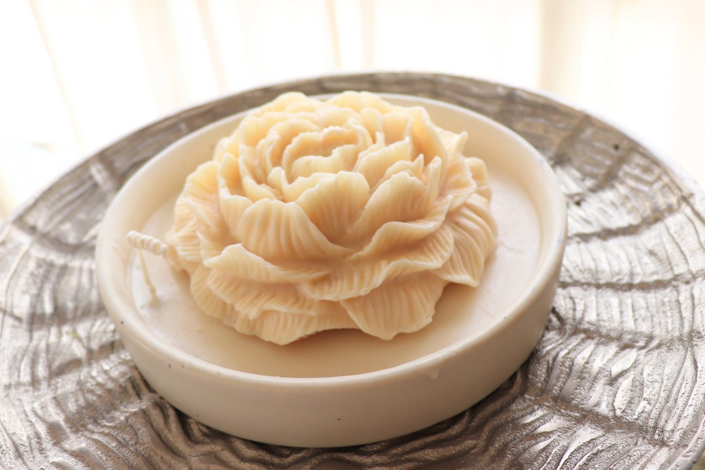 Ivory Bloom Candle