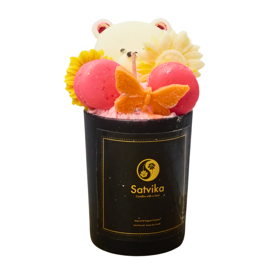 Sweet Bear Macaron Candle