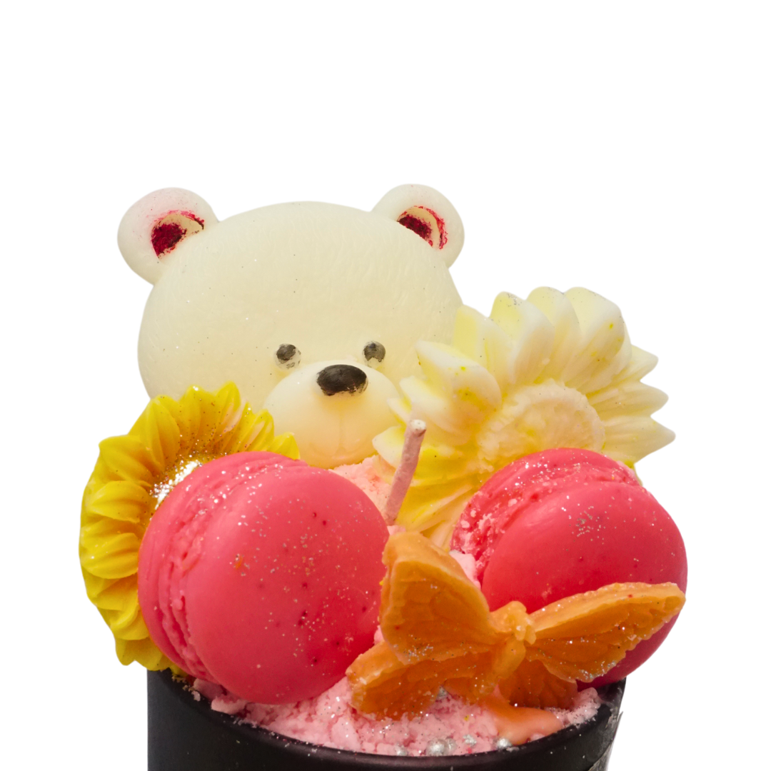 Sweet Bear Macaron Candle