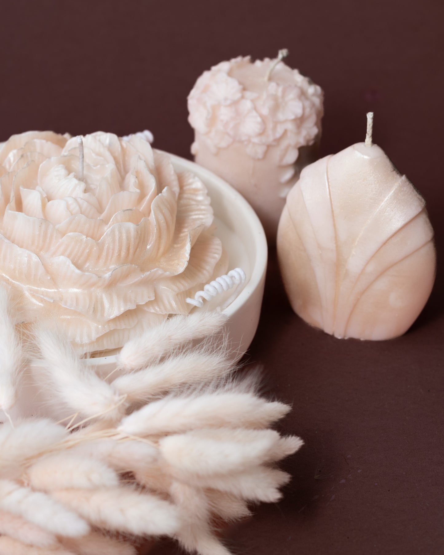Petal Whisper Candle Ensemble