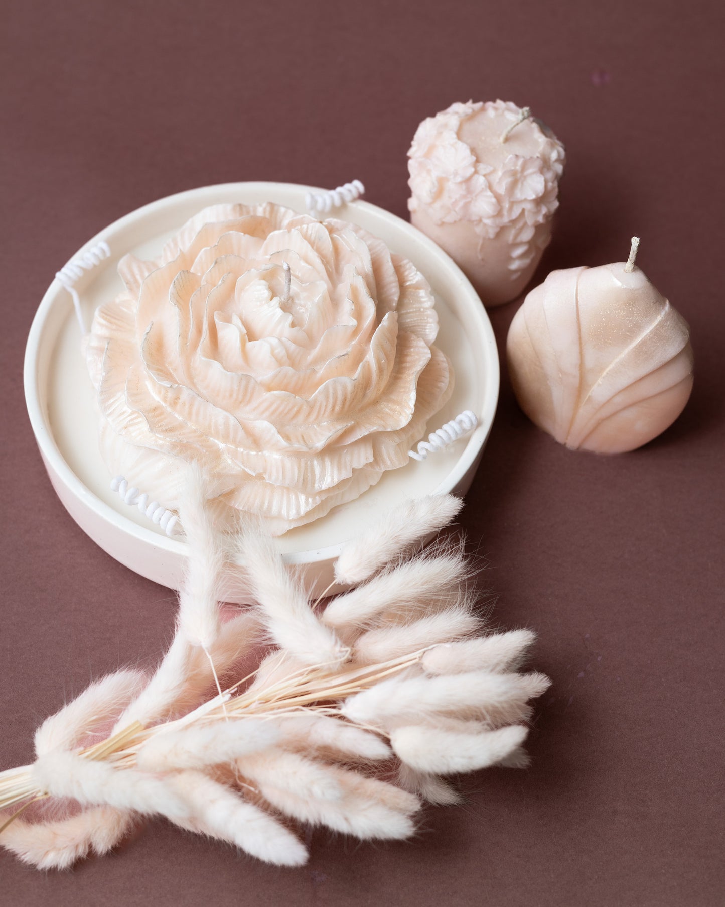 Petal Whisper Candle Ensemble