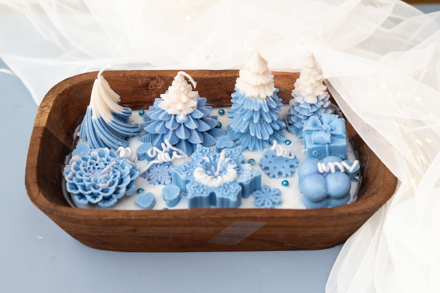 Frosted Blue Haven Candle