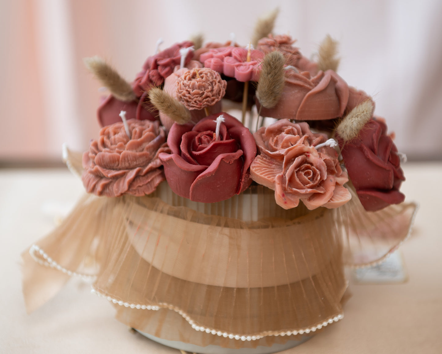 Blossom Embrace Candle Bouquet
