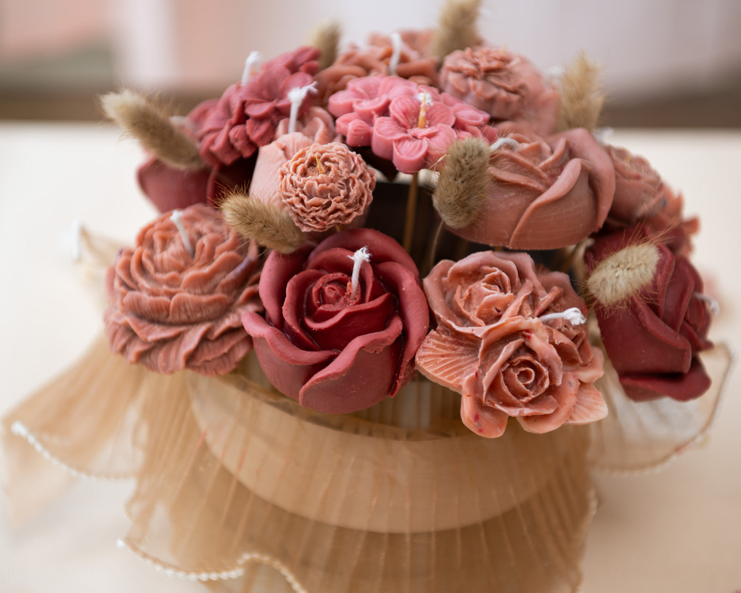 Blossom Embrace Candle Bouquet