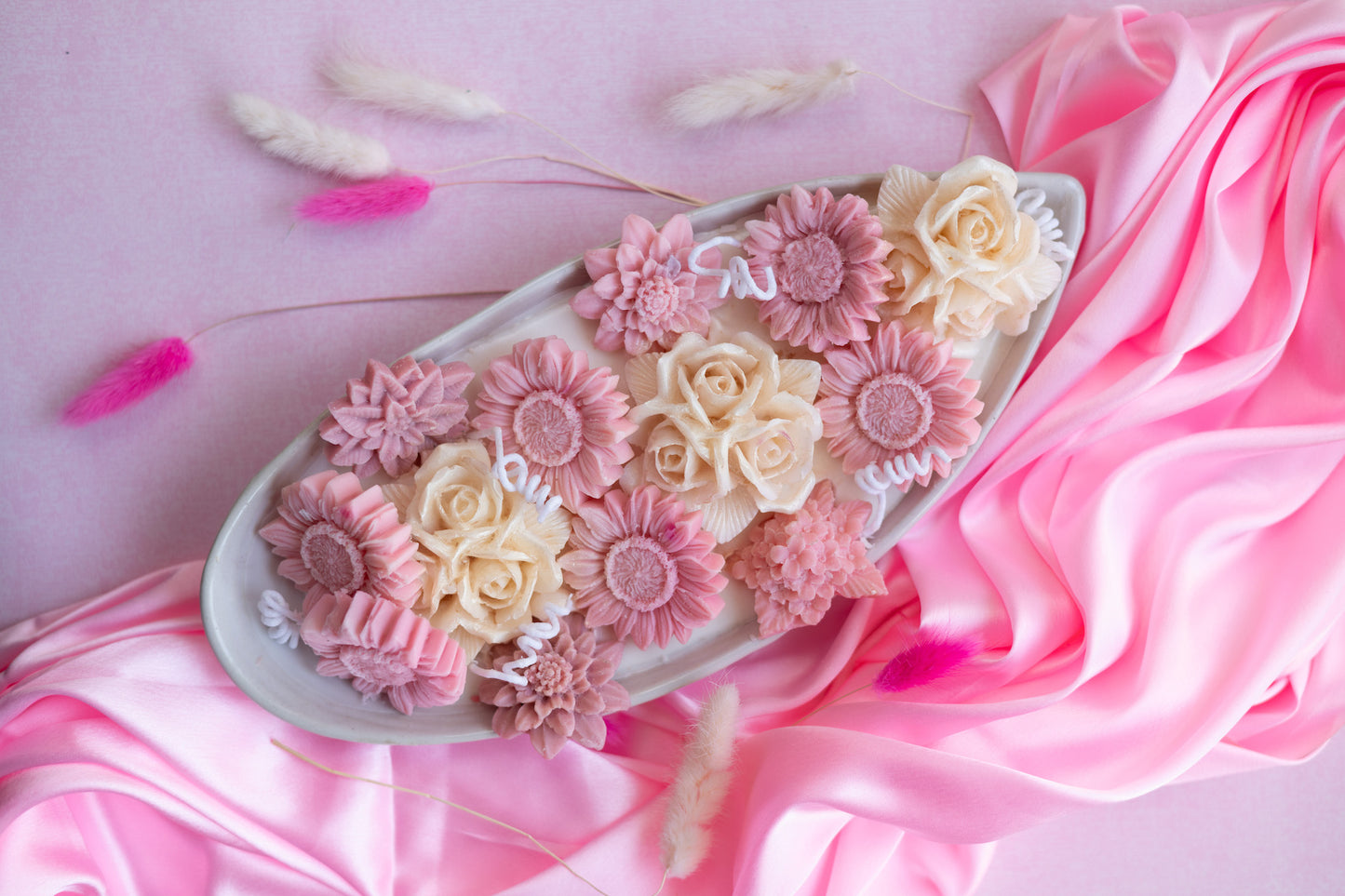 Rosette Harmony Candle Tray