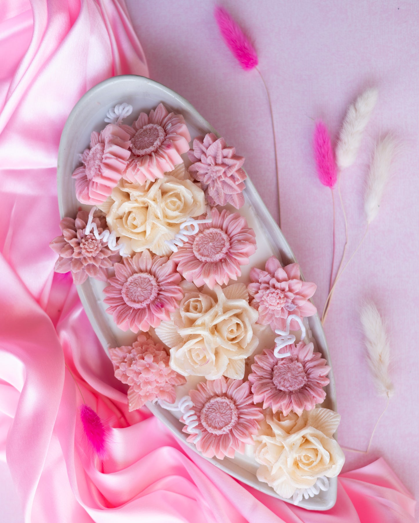 Rosette Harmony Candle Tray