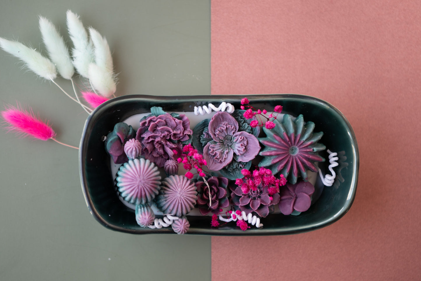 Berry Bloom Candle Tray