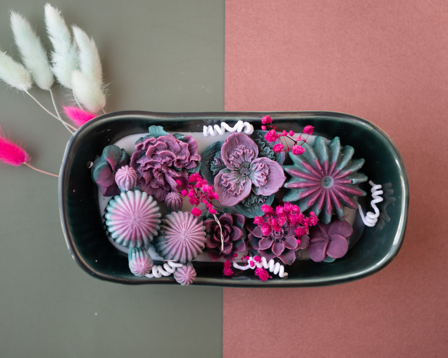 Berry Bloom Candle Tray