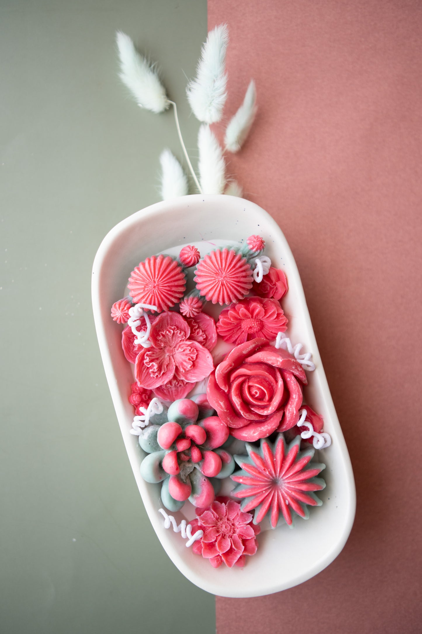Rosé Garden Candle Tray