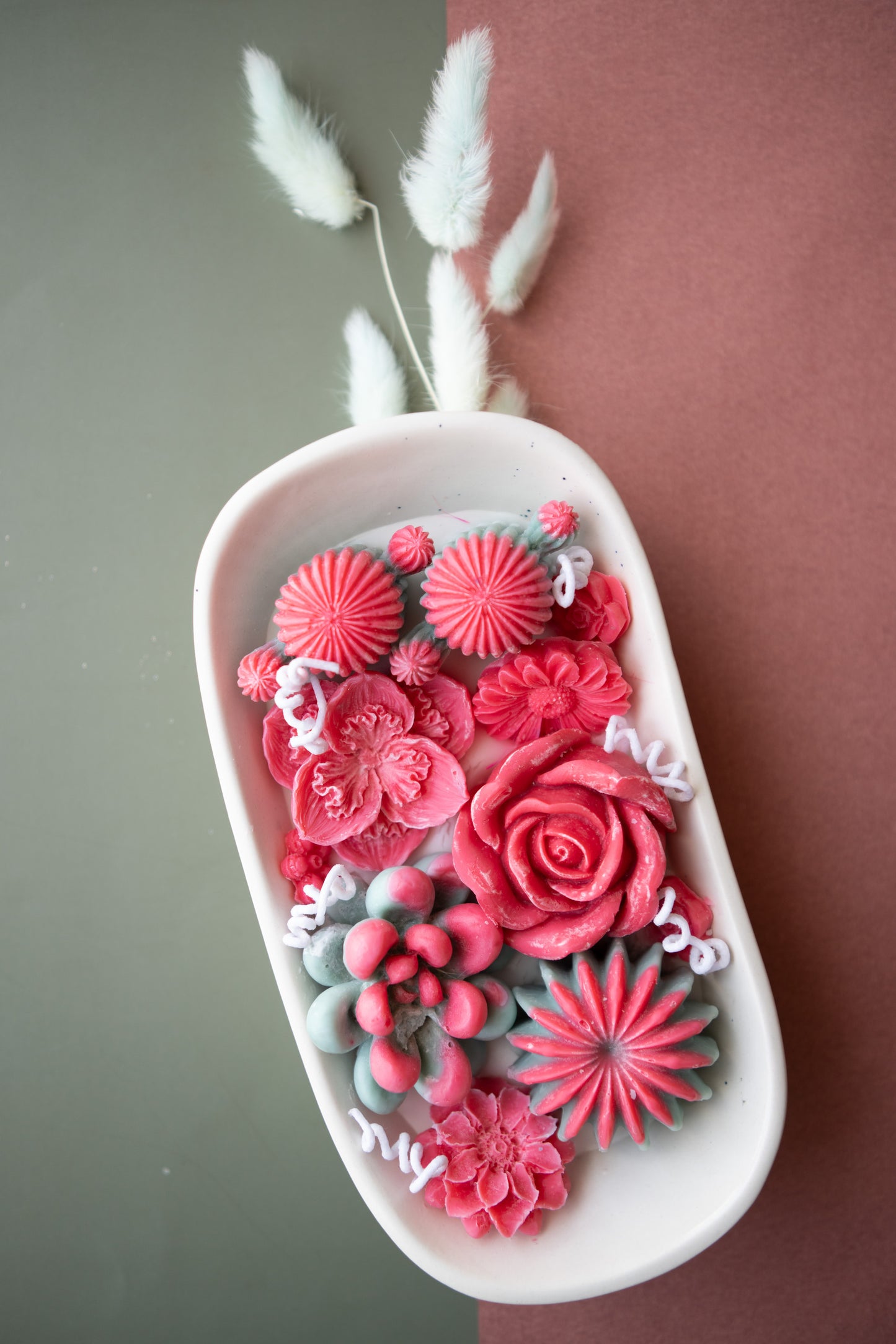 Rosé Garden Candle Tray