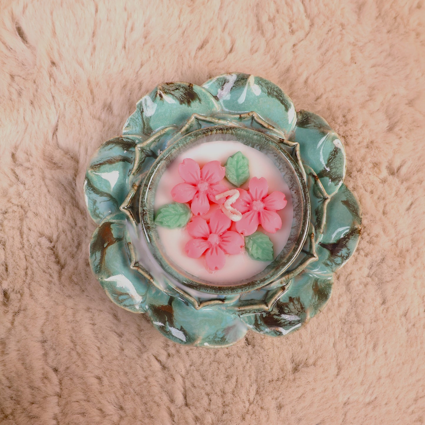 The Coral Petal Candle