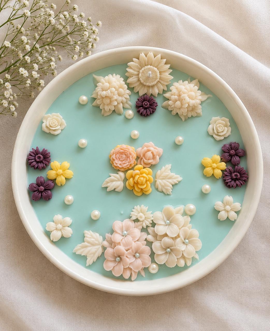 Pastel Garden Lagoon Candle Tray