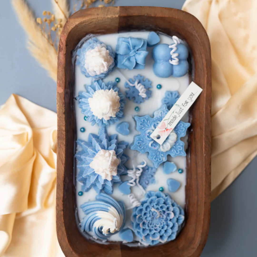 Frosted Blue Haven Candle