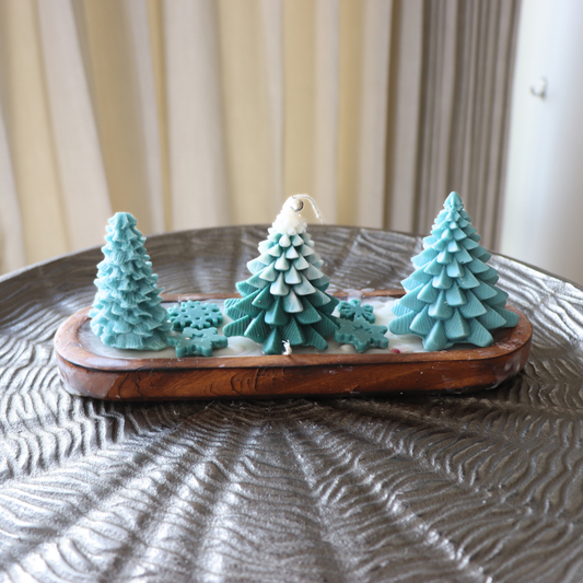 Seafoam Forest Trio Candle