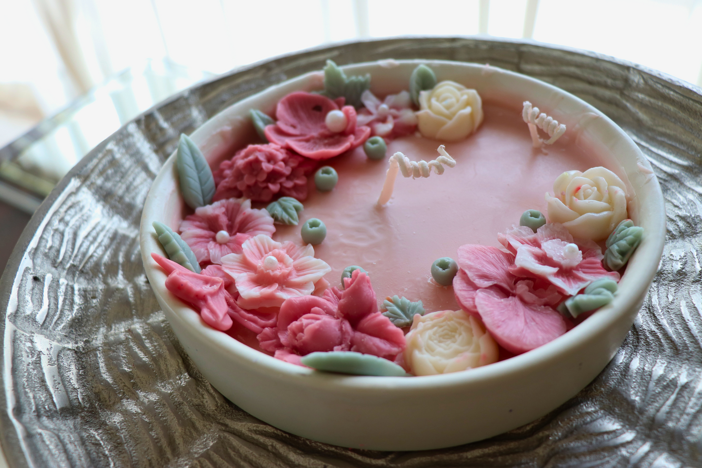 Pink Meadow Plate