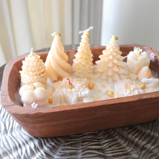 Golden Noel Candle