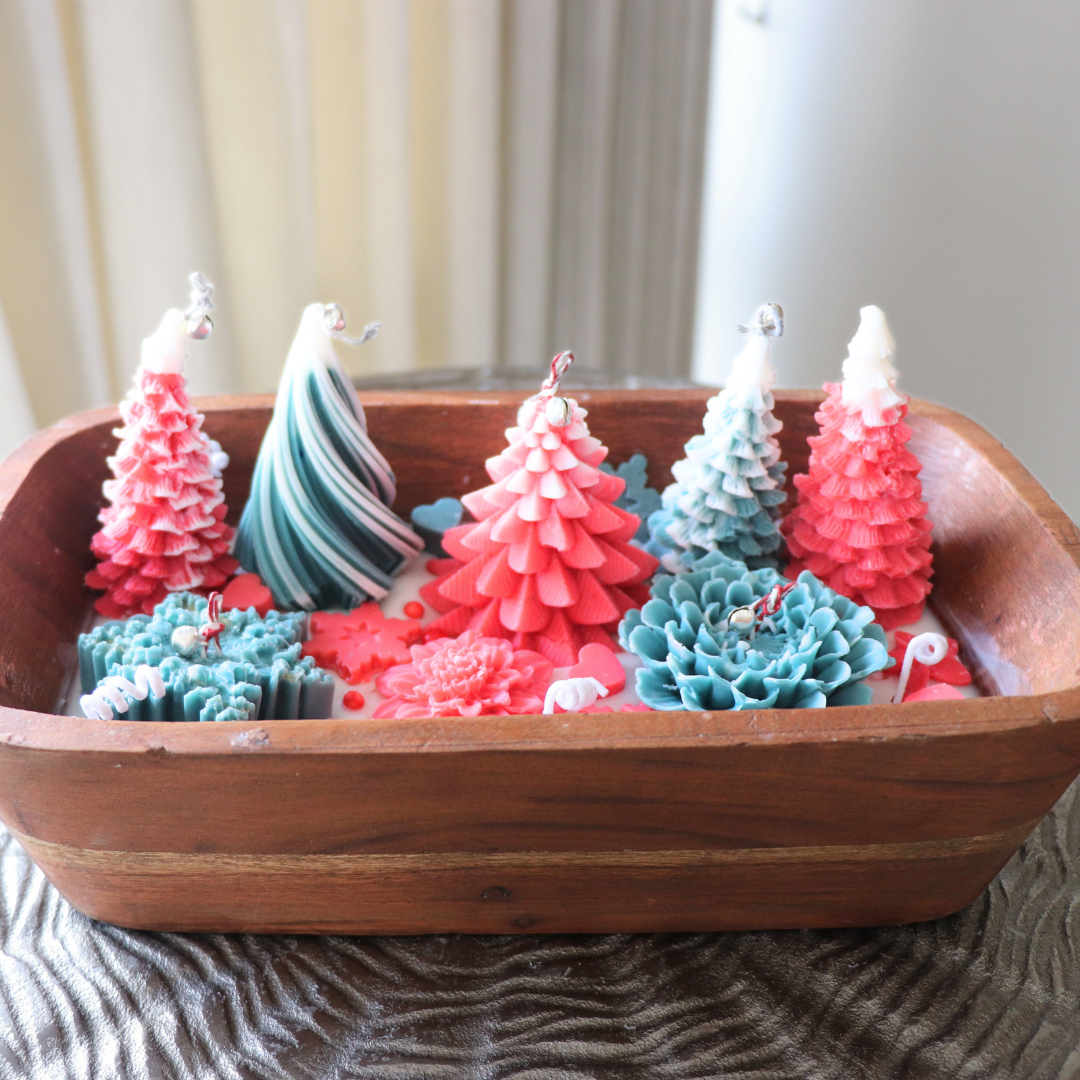 Crimson Snowfall Candle