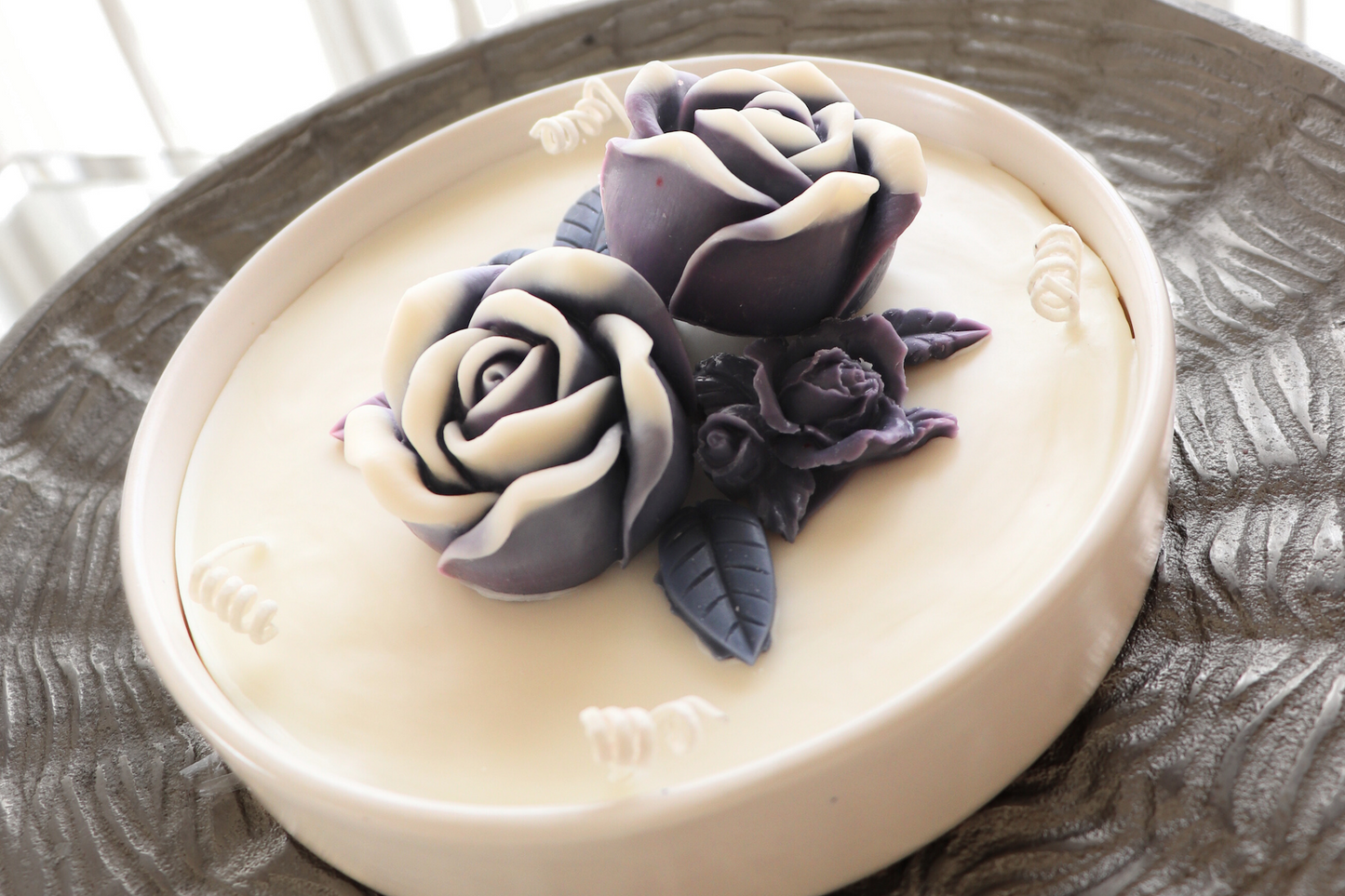 Aqua Blossom Plate
