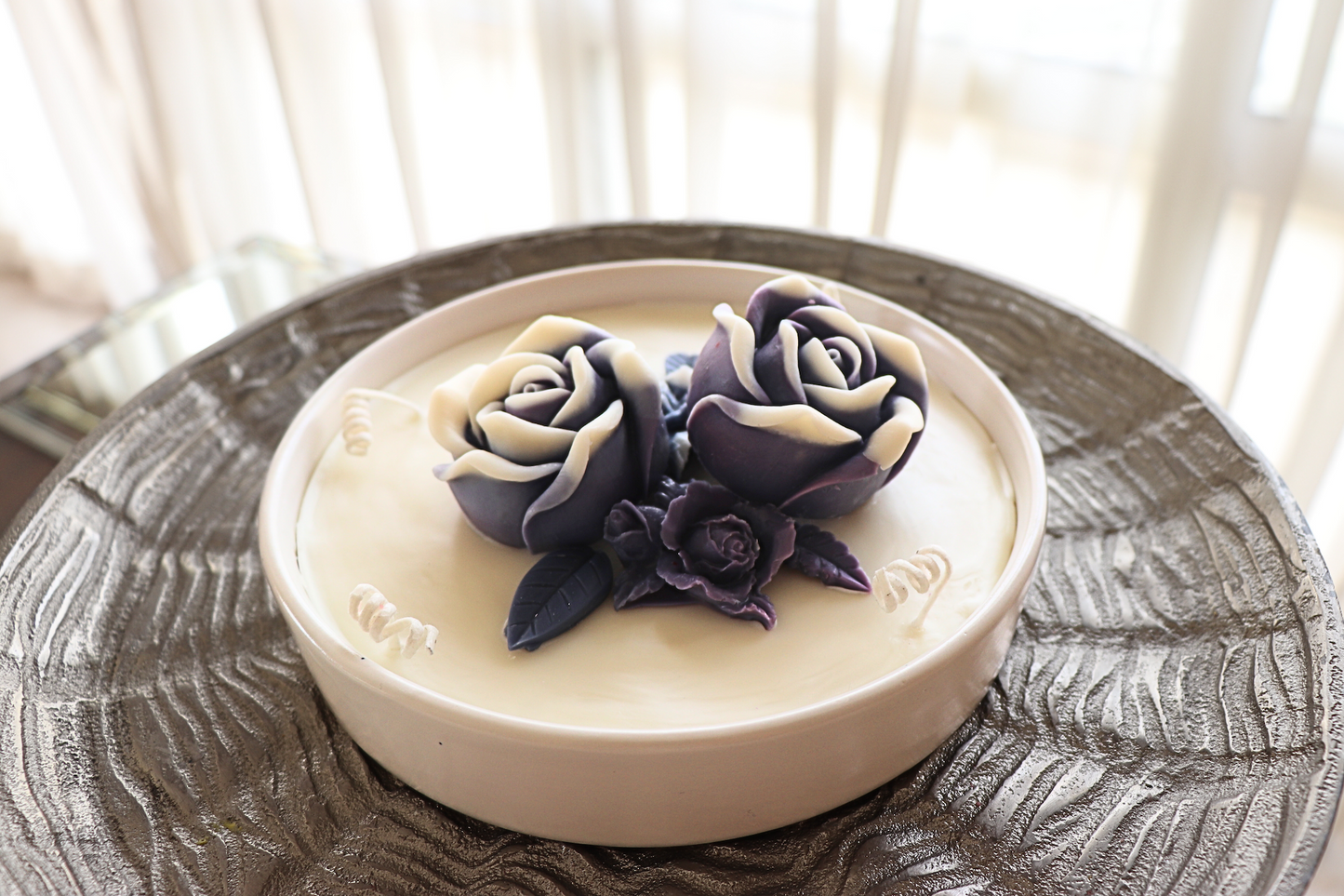 Aqua Blossom Plate