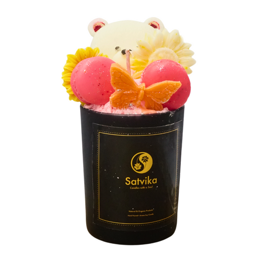 Sweet Bear Macaron Candle