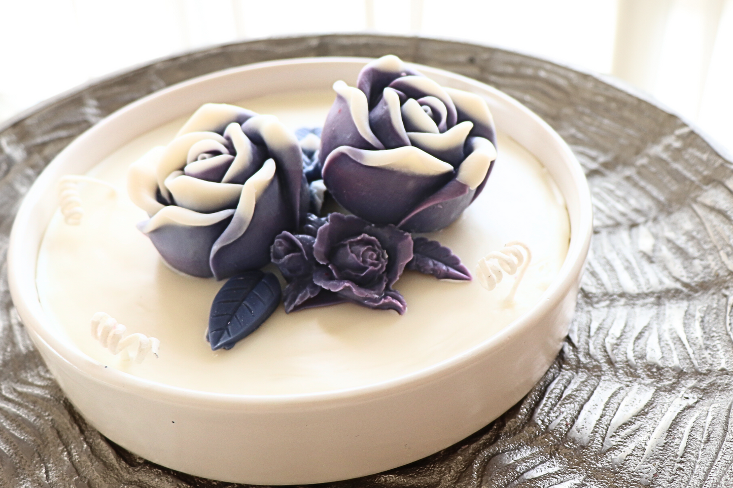 Aqua Blossom Plate