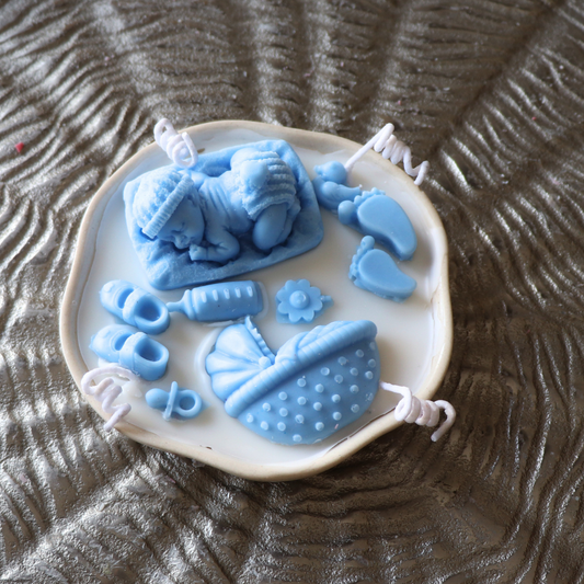 Baby Bliss Plate Candle
