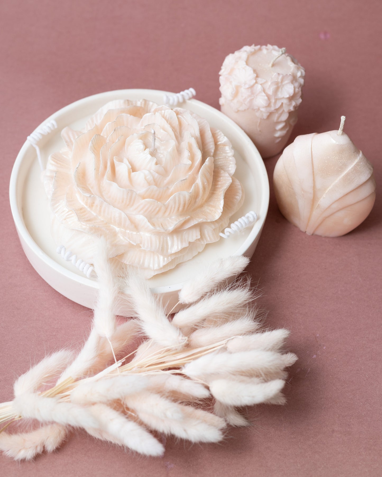 Petal Whisper Candle Ensemble