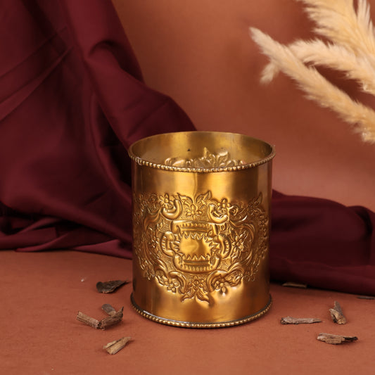 The Brass Imperial Crest Candle