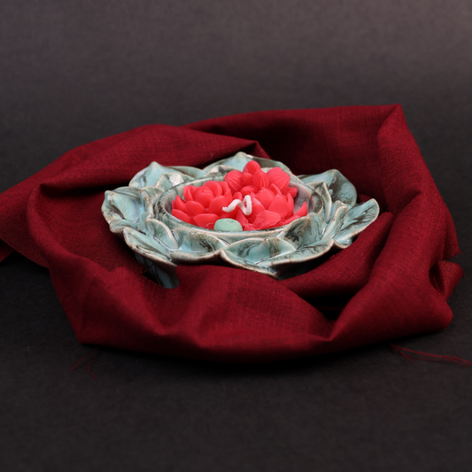 The Crimson Lotus Candle