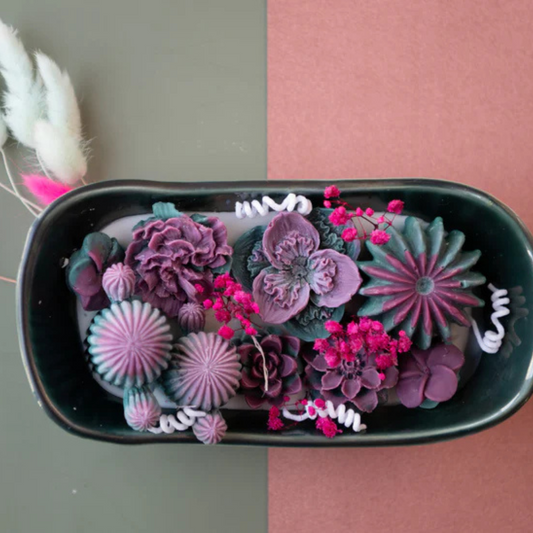 Berry Bloom Candle Tray