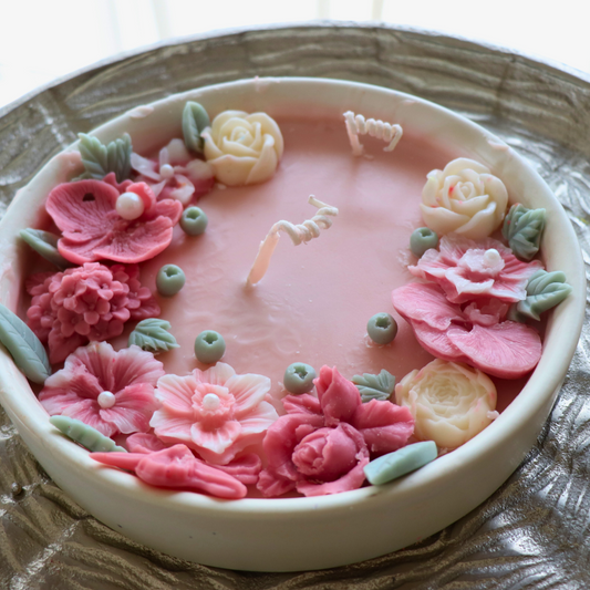 Pink Meadow Plate